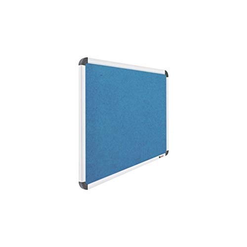 OBASIX® Superior Series Pin-up Bulletin Notice Board (1.5x2 Feet) Turquoise Blue | Natural Finesse Heavy Aluminium Frame SPBTB4560