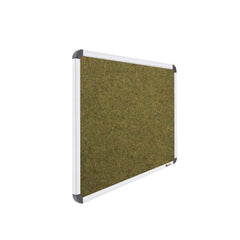 OBASIX® Superior Series Pin Up Bulletin Notice Board (1x2 Feet) Olive Green | Natural Finesse Heavy Aluminium Frame SPBOG3060