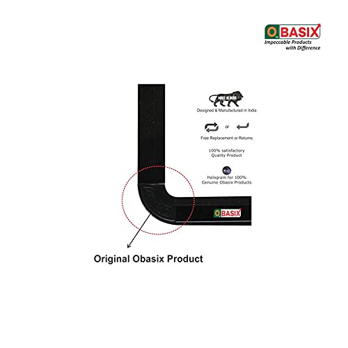 OBASIX® Superior Series Whiteboard 4x8 Feet (Magnetic) | Power Black Coated Aluminium Frame SMWBPCB120240