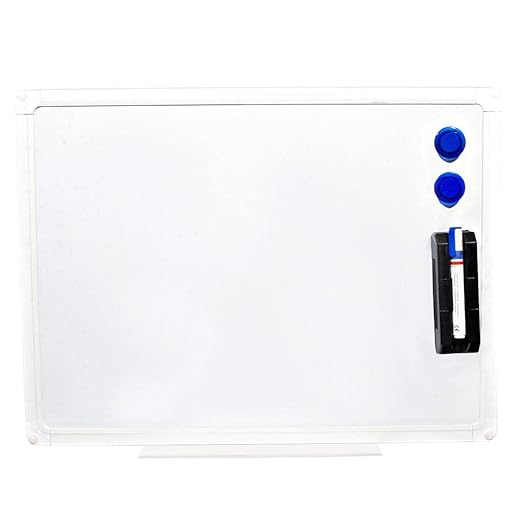 OBASIX® Superior Series Magnetic Whiteboard 1x2 Feet | Heavy Aluminium Frame White SMWBPCW3060