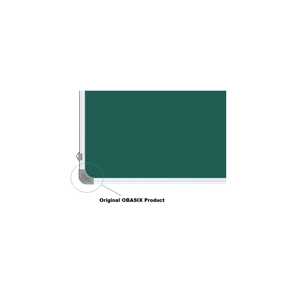 OBASIX® Classic Series Green Chalk Board 2x3 Feet (Non-Magnetic) | Aluminium Frame CGCB6090