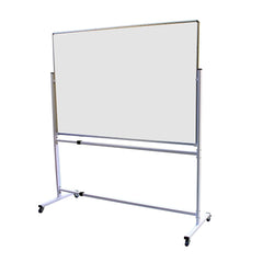 OBASIX® Superior Series White Board (4x6 Feet) Magnetic | Natural Finesse Heavy Aluminium Frame with Movable and Adjustable Whiteboard Stand SMWBWS120180