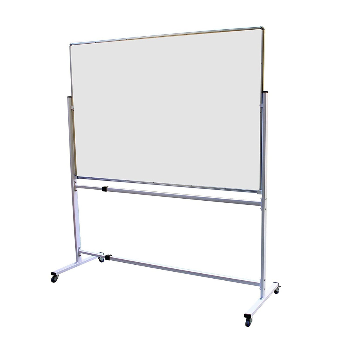 OBASIX® Superior Series White Board 4x6 Feet (Non-Magnetic) | Heavy Aluminium Frame with Movable and Adjustable Whiteboard Stand SMWBWS120180