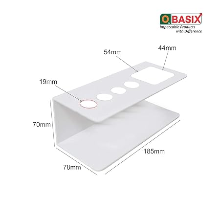 OBASIX®Whiteboard Marker & Duster Holder | Color White in Aluminium