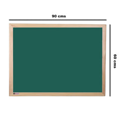OBASIX® Green Chalk Board 2x3 feet (Non-Magnetic) | Natural Pine Wood PWCB6090