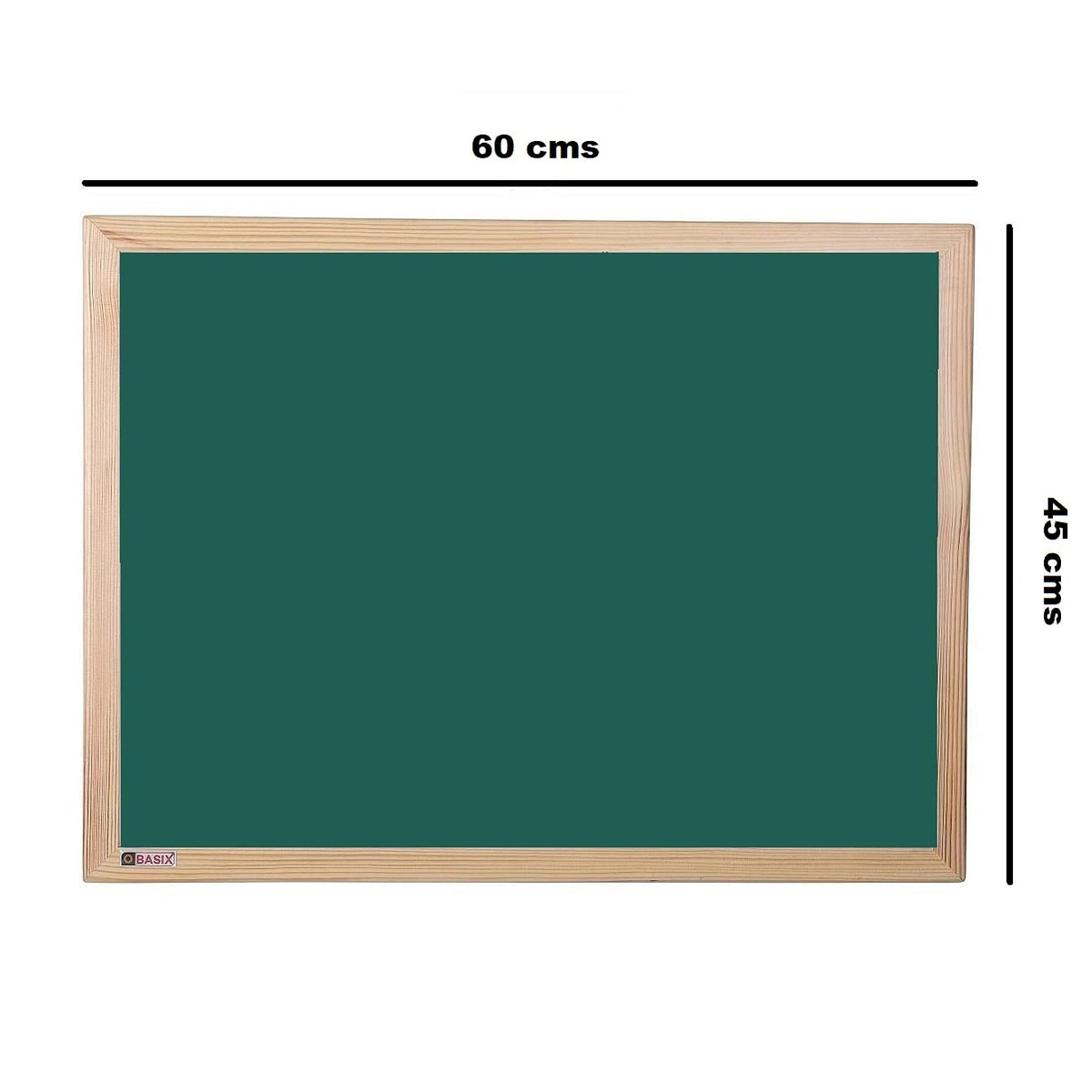 OBASIX® Green Chalk Board 1.5x2 feet (Non-Magnetic) | Natural Pine Wood PWCB4560