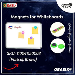 OBASIX® Crystal PVC Magnets 40mm for Magnetic Whiteboards Used in Offices, Homes, Schools | Pack of 5 Pcs