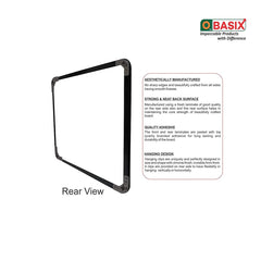 OBASIX® Superior Series White Board 4x6 Feet Non-Magnetic | Heavy Aluminium Frame Black SWBPCB120180