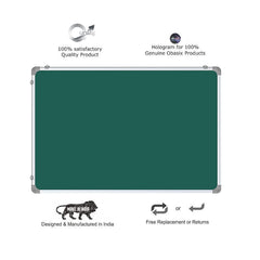 OBASIX® Classic Series Green Chalk Board 2x3 Feet (Non-Magnetic) | Aluminium Frame CGCB6090