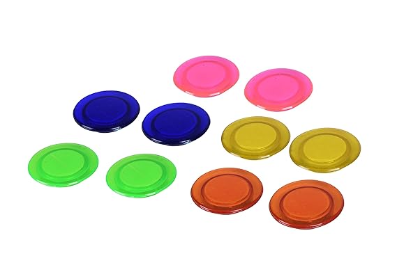 OBASIX® 40 mm Magnets for Whiteboards | Pack of 10 pcs | Colourful Magnetic Buttons