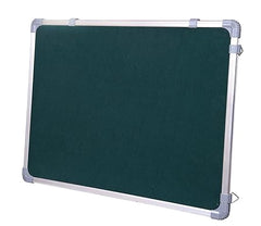 OBASIX® Classic Series Pin Up Bulletin Notice Board (1.5x2Feet) Green for School College Office | Natural Finesse Aluminium Frame CPBG4560