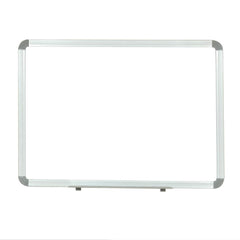 OBASIX® Superior Series White Board Ceramic Steel (Magnetic) 3x3 Feet | Natural Finesse Heavy Aluminium Frame SCWB9090